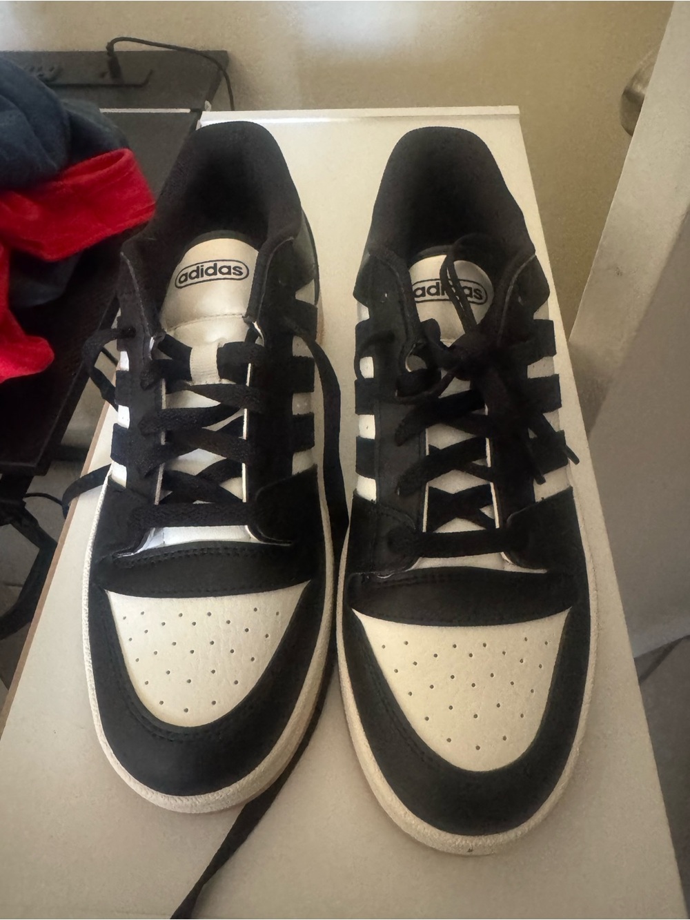adidas Black and White Low-Top Sneakers